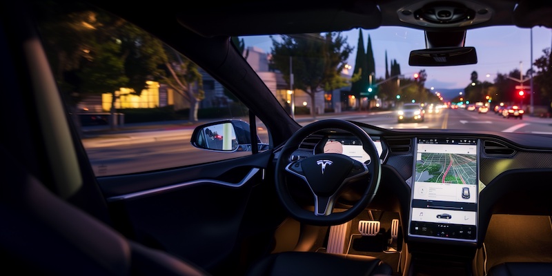 Tesla with no driver