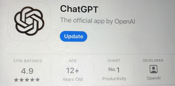 ChatGPT in App store