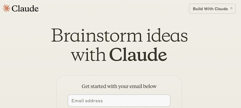 sign on for Claude